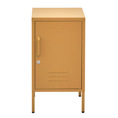 ArtissIn Metal Locker Storage Shelf Filing Cabinet Cupboard Bedside Table Yellow