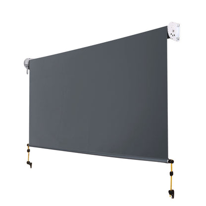 Instahut Outdoor Roller Blinds Roll Down Shade Retractable Window 2.1X2.5M