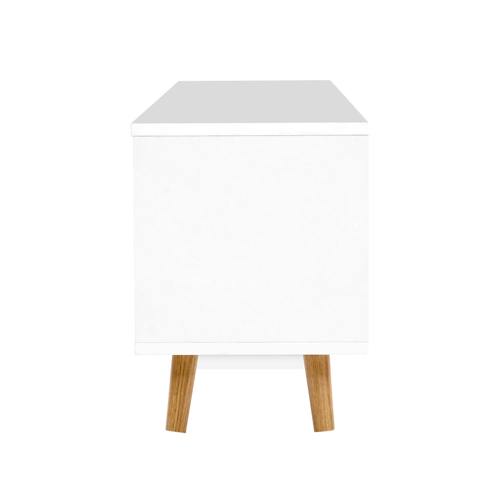 Artiss Wooden Entertainment Unit - White & Wood