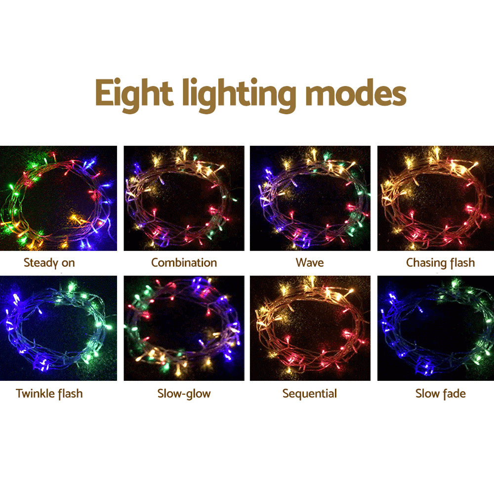 Jingle Jollys Christmas Lights 500 LED 100M String Light Multi-coloured Decora